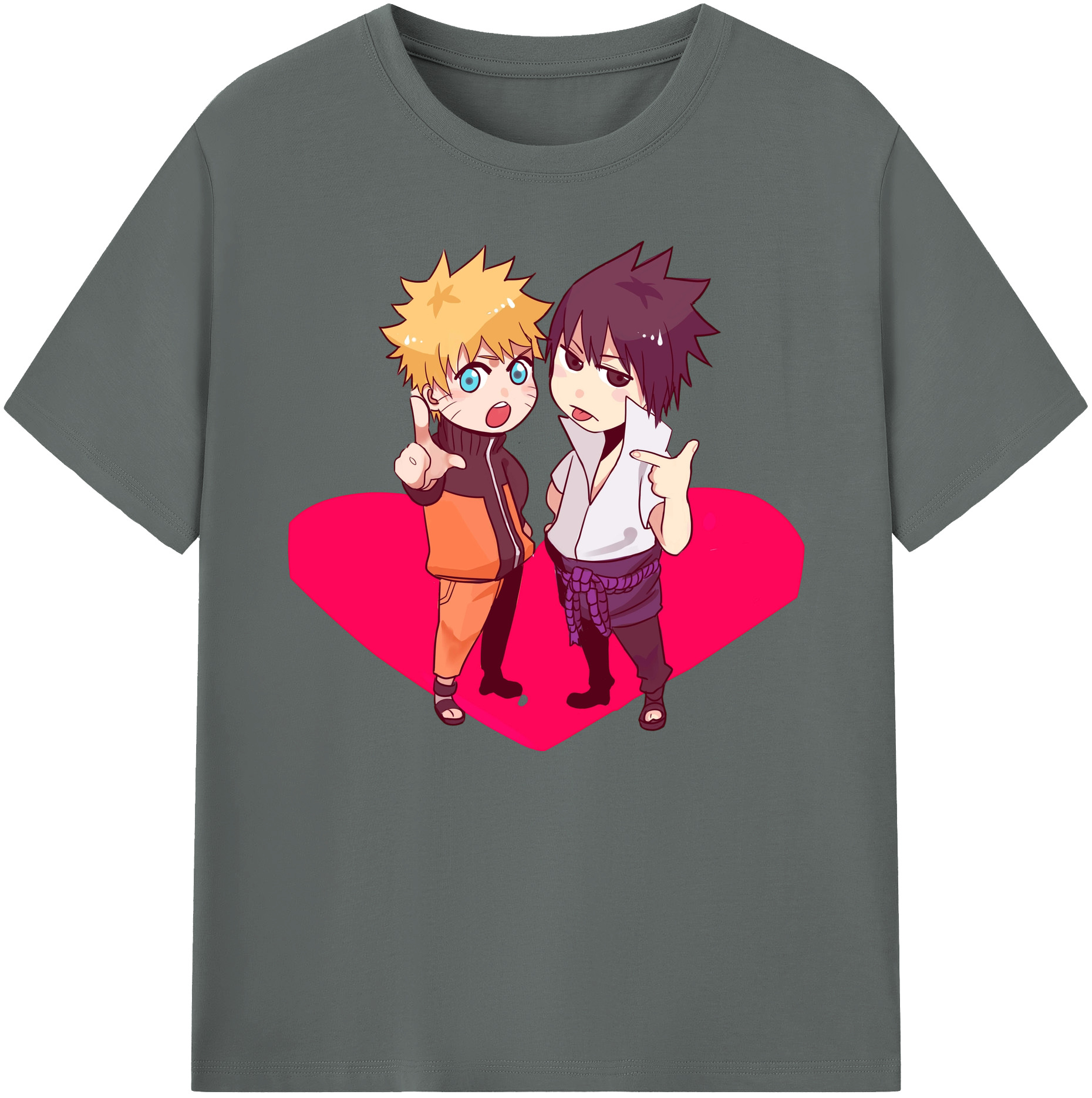 （画像用） NARUTO -ナルト- うずまき ナルト Uzumaki Naruto 綿100％ メンズ半袖Tシャツ｜肌触りやわらか＆通気性
